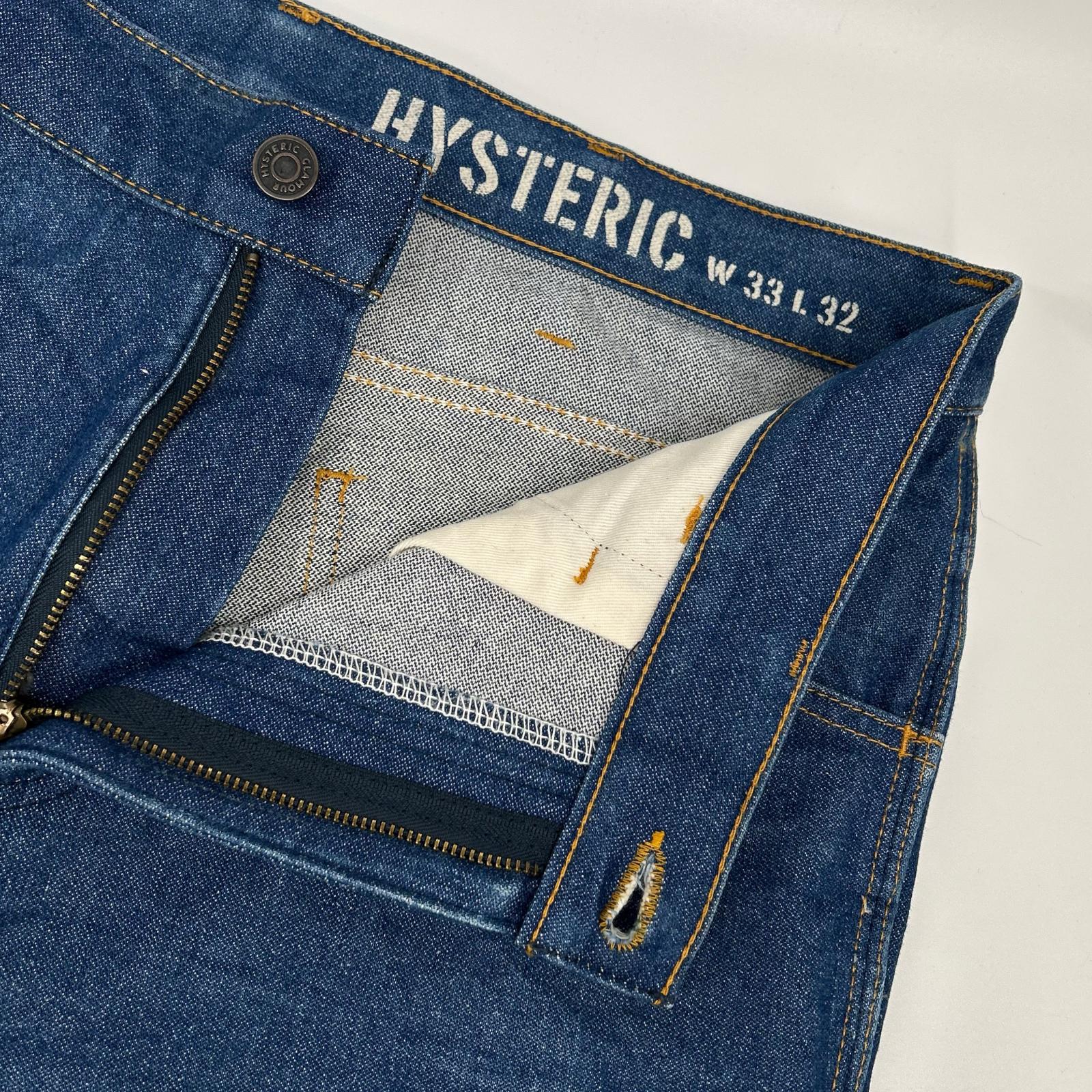 HYSTERIC ヒステリック ブルー 02221AP01 フレアデニムパンツ 33 HYSTERIC ヒステリック ブルー 02221AP01 フレアデニムパンツ ボトムス