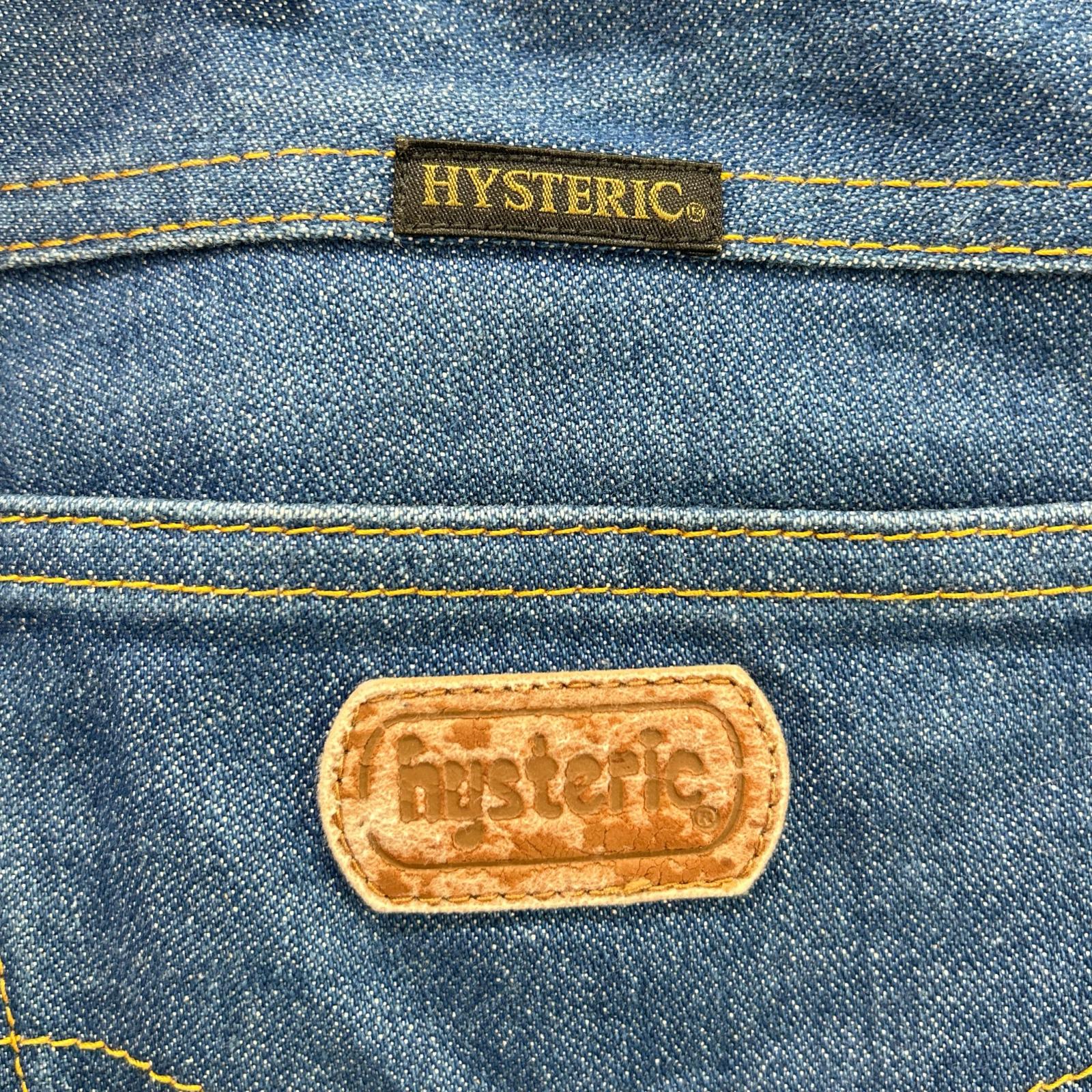 HYSTERIC ヒステリック ブルー 02221AP01 フレアデニムパンツ 33 HYSTERIC ヒステリック ブルー 02221AP01 フレアデニムパンツ ボトムス