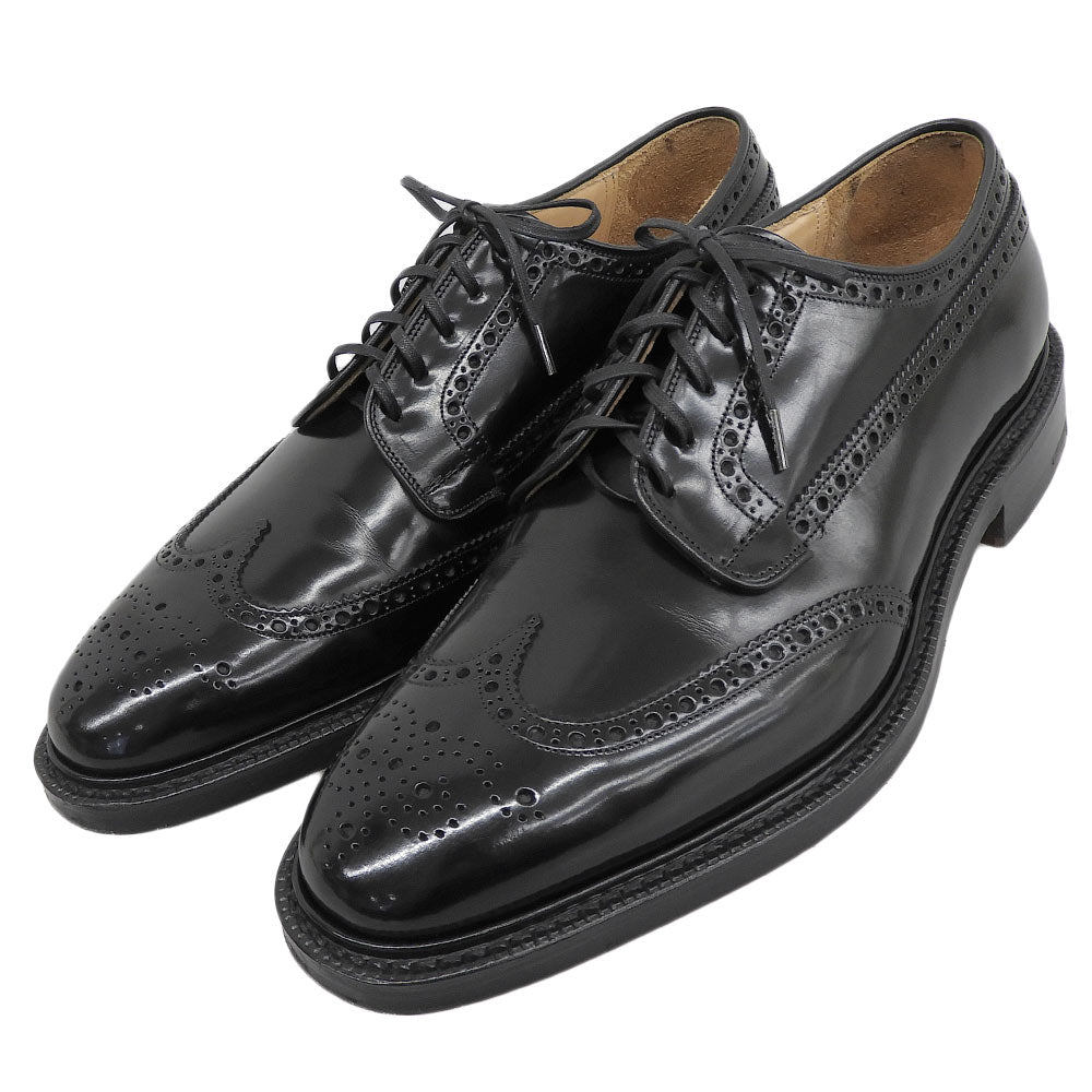 Church's チャーチ 美品 173 ポリッシュドバインダー ダービーシューズ メンズ ブラック 85F GRAFTON173 シューズ