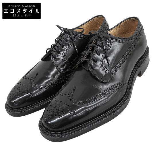Church's チャーチ 美品 173 ポリッシュドバインダー ダービーシューズ メンズ ブラック 85F GRAFTON173 シューズ