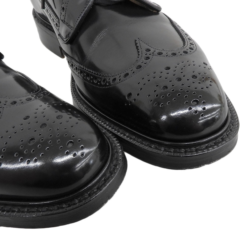 Church's チャーチ 美品 173 ポリッシュドバインダー ダービーシューズ メンズ ブラック 85F GRAFTON173 シューズ