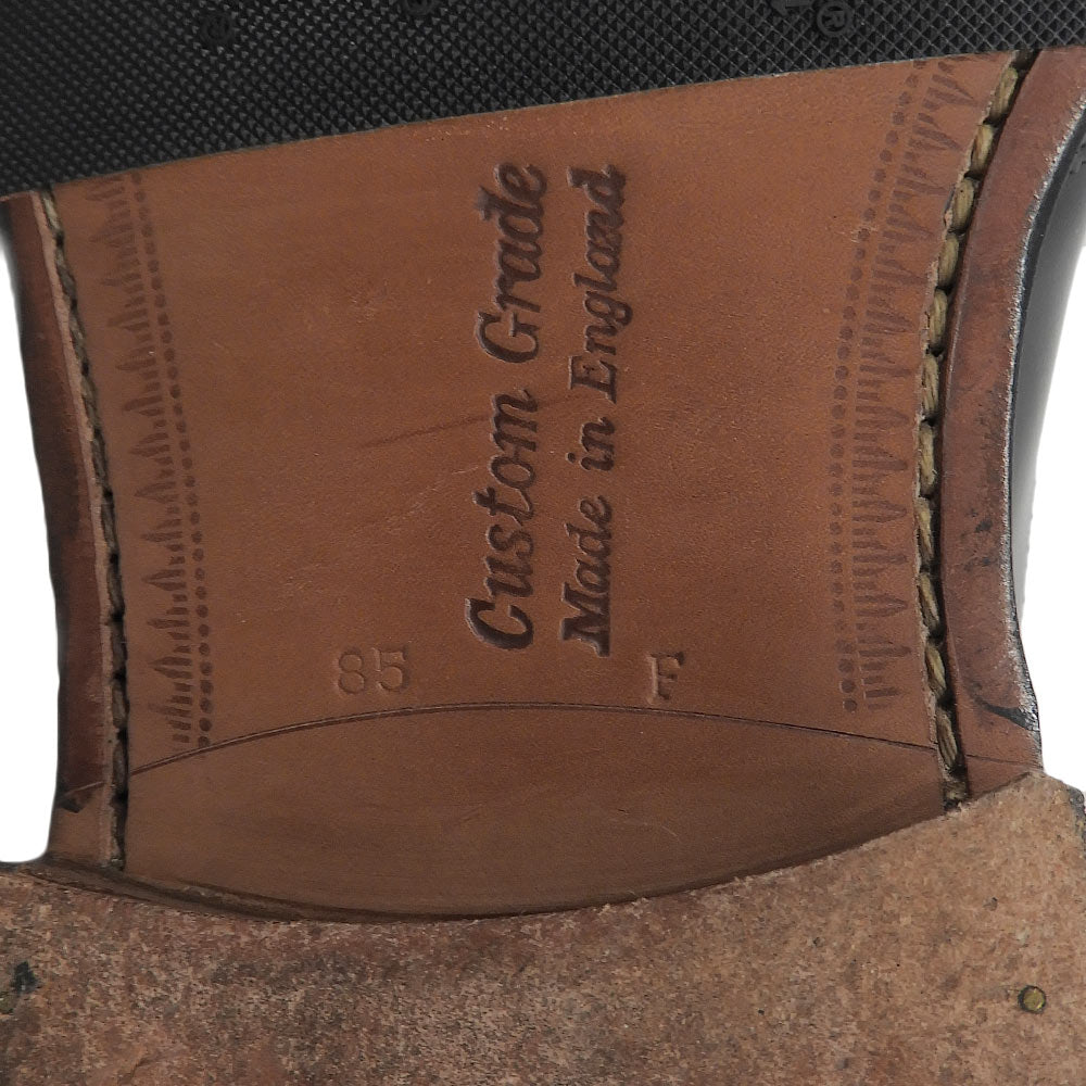 Church's チャーチ 美品 173 ポリッシュドバインダー ダービーシューズ メンズ ブラック 85F GRAFTON173 シューズ