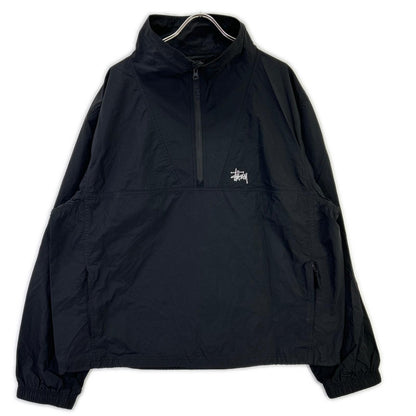 stussy ステューシー ブラック 115878 ナイロン WARM UP PULLOVER ジャケット ジャケット