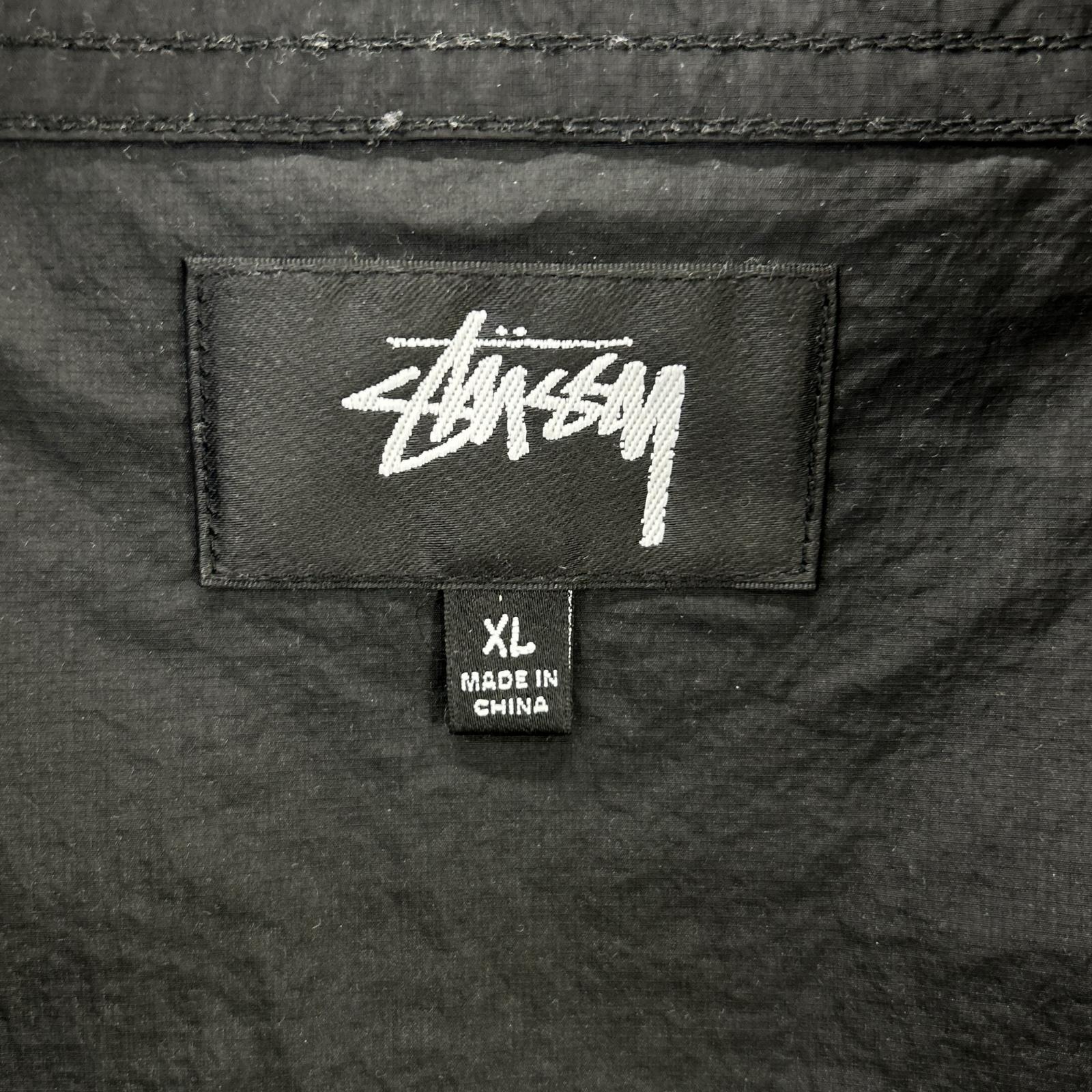 stussy ステューシー ブラック 115878 ナイロン WARM UP PULLOVER ジャケット ジャケット