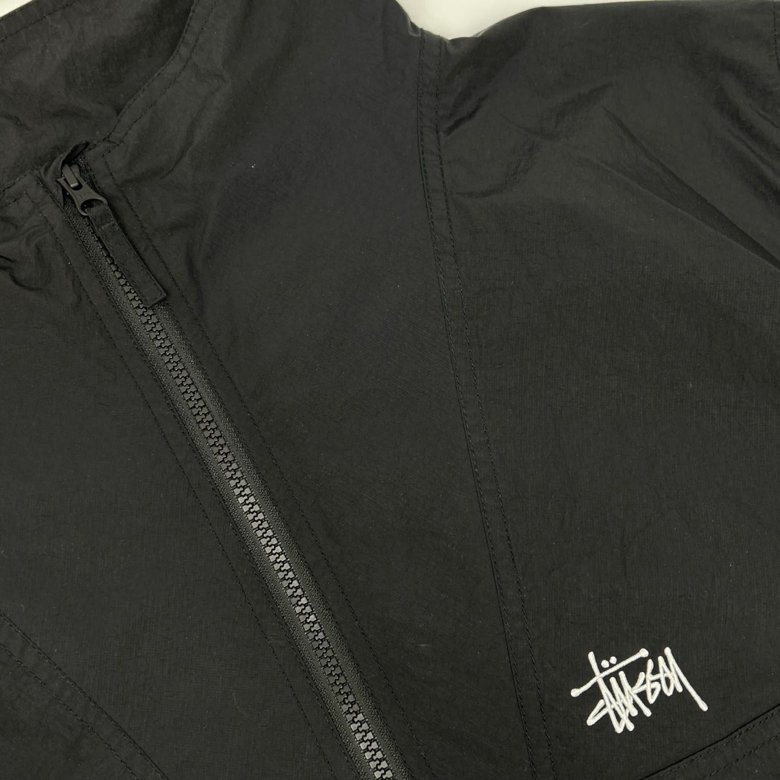 stussy ステューシー ブラック 115878 ナイロン WARM UP PULLOVER ジャケット ジャケット