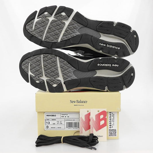 NEW BALANCE ニューバランス M990BB3 スニーカー シューズ メンズ ブラック×ブラウン 31cm 21FW-I シューズ