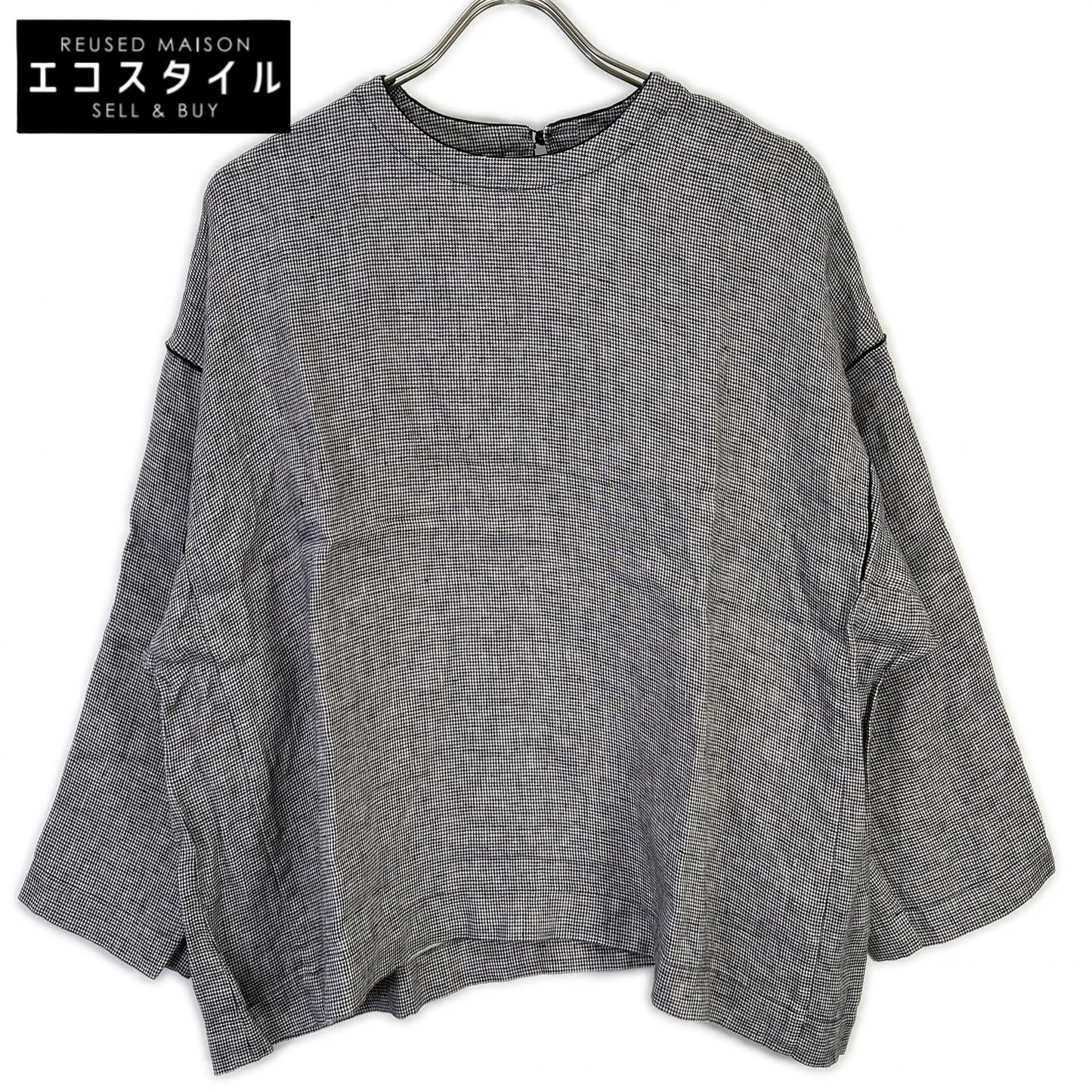 ARTS&SCIENCE アーツ&サイエンス グレー 081-L61D-111 リネン シャツ ブラウス トップス