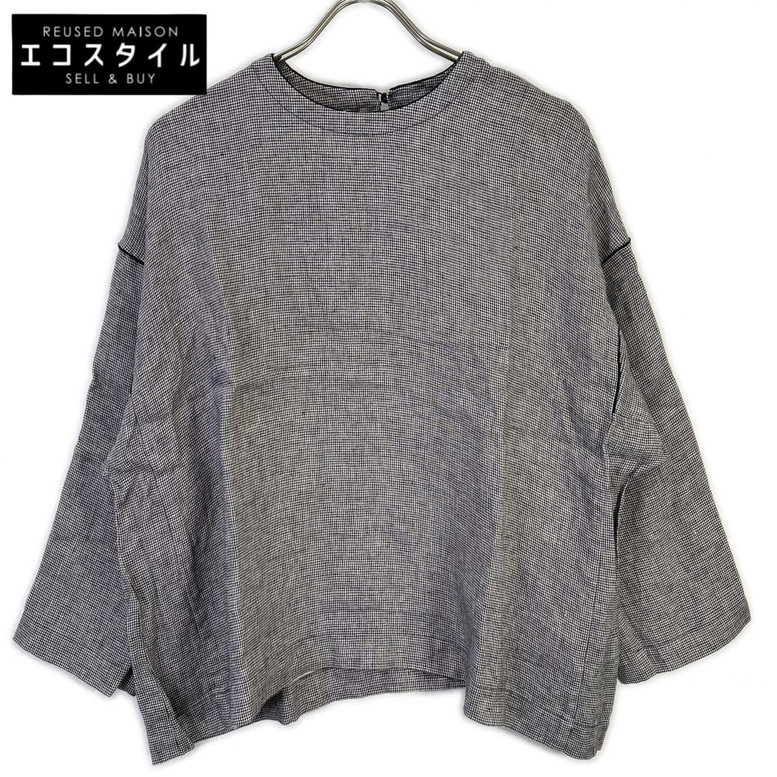 ARTS&SCIENCE アーツ&サイエンス グレー 081-L61D-111 リネン シャツ ブラウス トップス