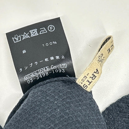 ARTS&SCIENCE アーツ&サイエンス ダークネイビー 083-L62R-111 ウインターリネン ドレス ワンピース