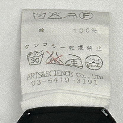 ARTS&SCIENCE アーツ&サイエンス ブラック 033-L679-080 コットン ワンピース ワンピース