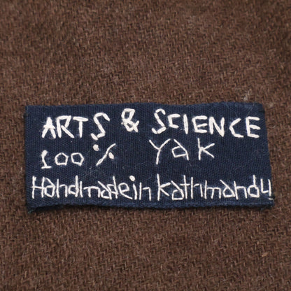 ARTS&SCIENCE アーツ&サイエンス 【美品】ヤク100% タッセル ハンドメイド ストール