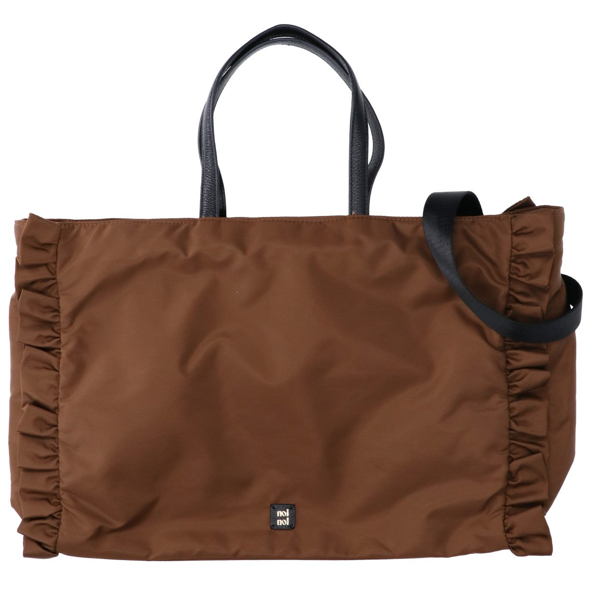 nolnol ノルノル 【美品】ナイロン フリル トートバッグ