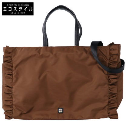 nolnol ノルノル 【美品】ナイロン フリル トートバッグ