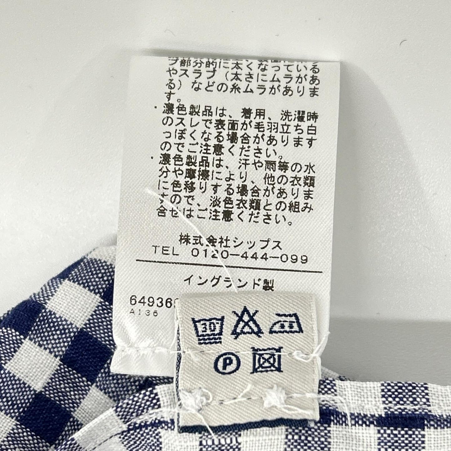 Drakes ドレイクス ブルー ギンガムチェック リネン100% LS CAMP COLLAR SHIRT トップス