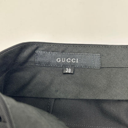 GUCCI グッチ ブラック ウール ウールスラックス ボトムス