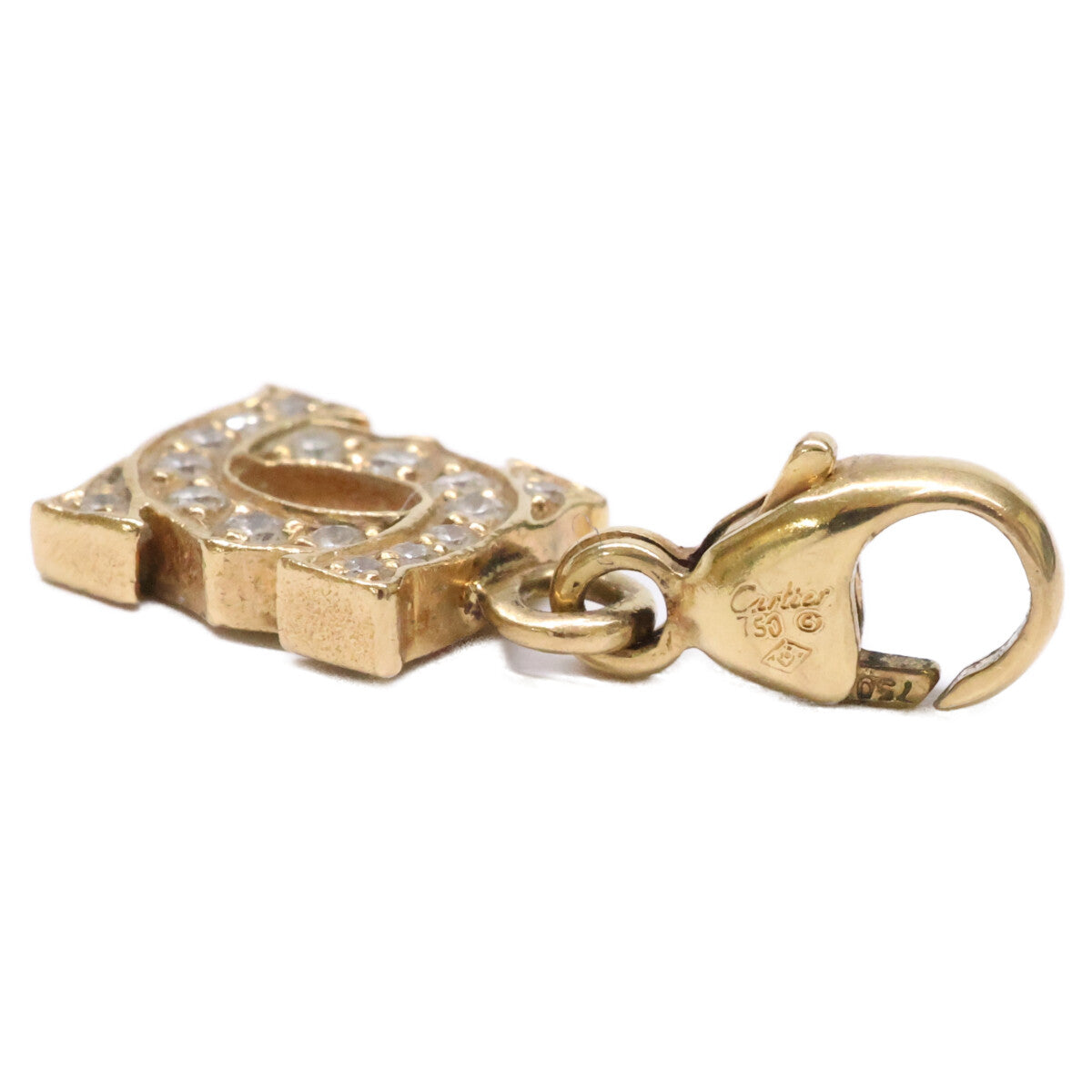 Cartier カルティエ 750YG ダイヤモンド 2C カルティエ ベビー チャーム