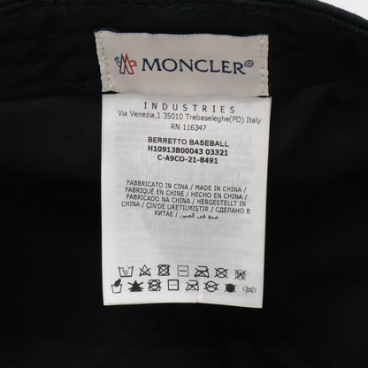 MONCLER モンクレール 【美品】H10913800043 Mロゴ ベースボールキャップ 帽子