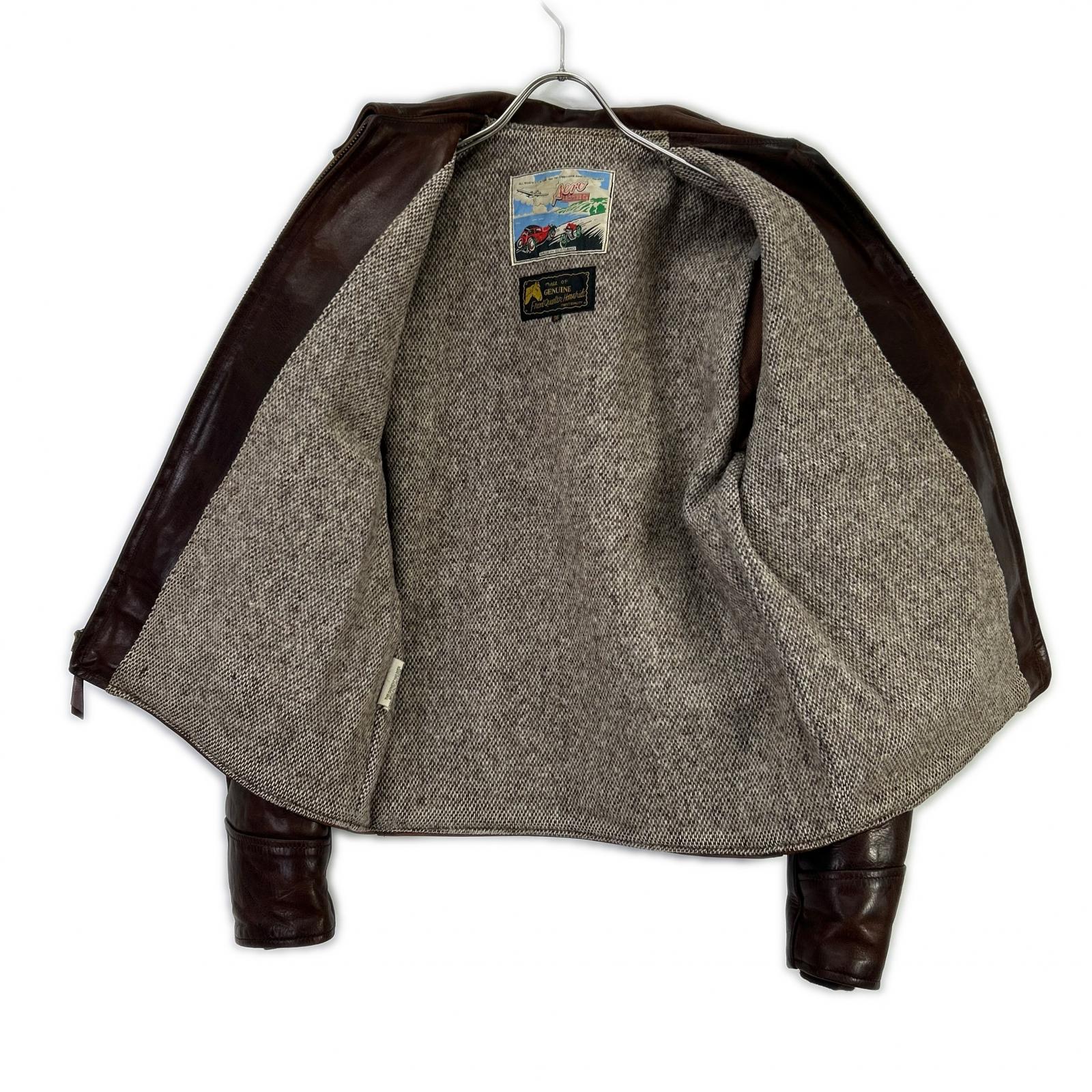 AERO LEATHER エアロレザー ブラウン ホースハイド ハイウェイマン レザージャケット ジャケット