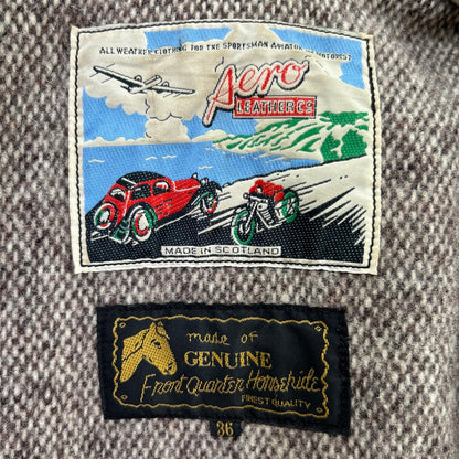 AERO LEATHER エアロレザー ブラウン ホースハイド ハイウェイマン レザージャケット ジャケット