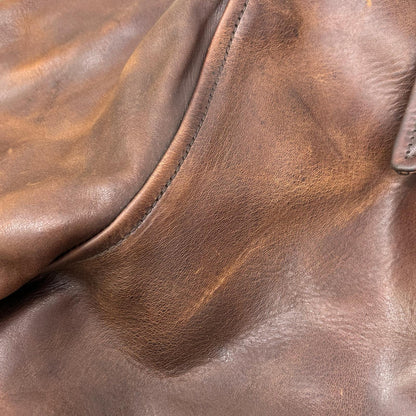 AERO LEATHER エアロレザー ブラウン ホースハイド ハイウェイマン レザージャケット ジャケット