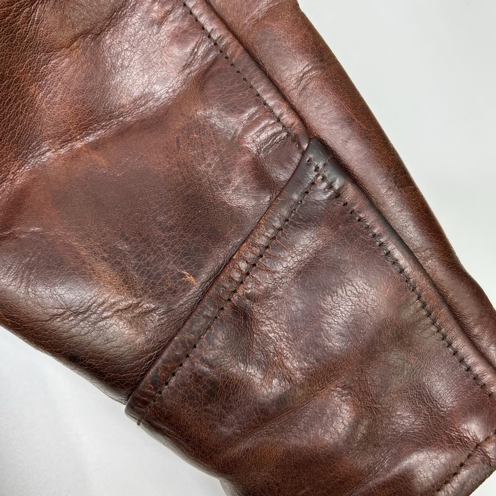 AERO LEATHER エアロレザー ブラウン ホースハイド ハイウェイマン レザージャケット ジャケット