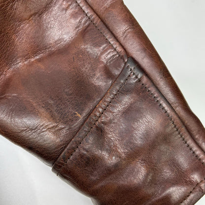AERO LEATHER エアロレザー ブラウン ホースハイド ハイウェイマン レザージャケット ジャケット