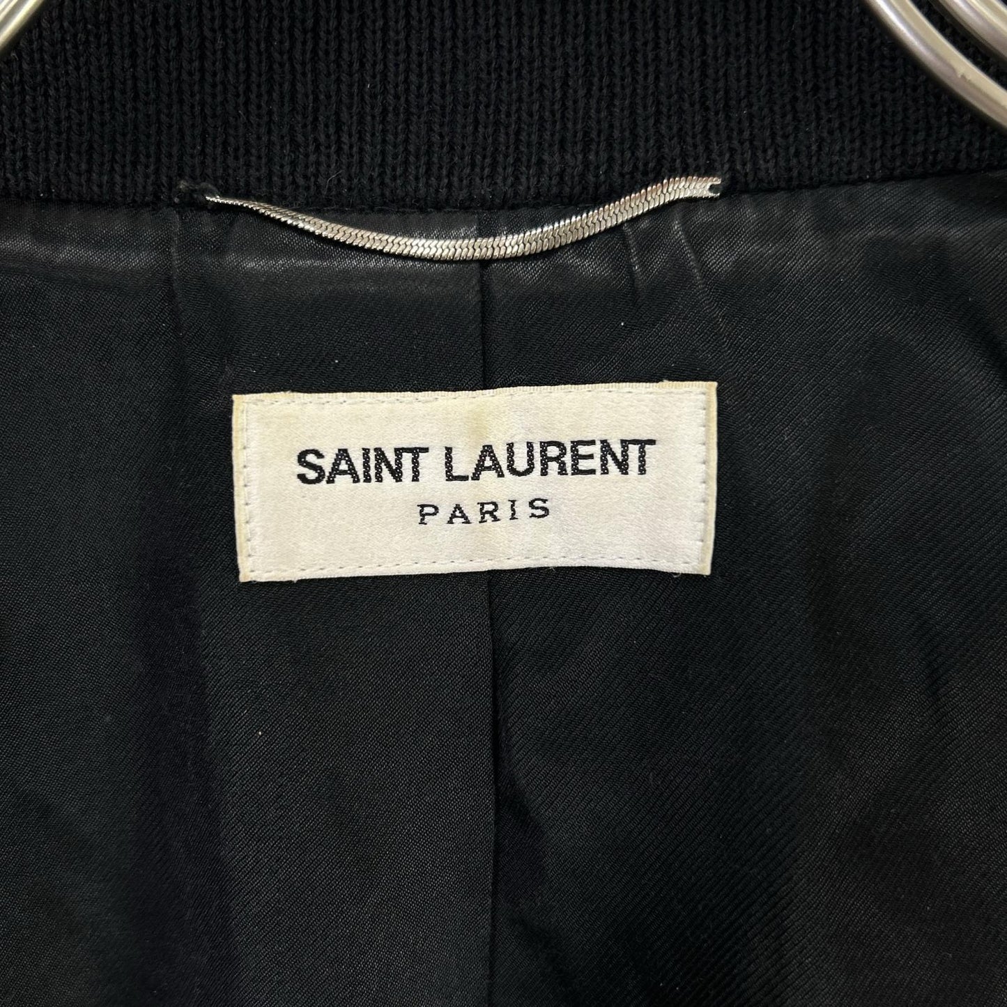 SAINT LAURENT PARIS サンローランパリ 国内正規 354718 レザートリム テディジャケット ジャケット