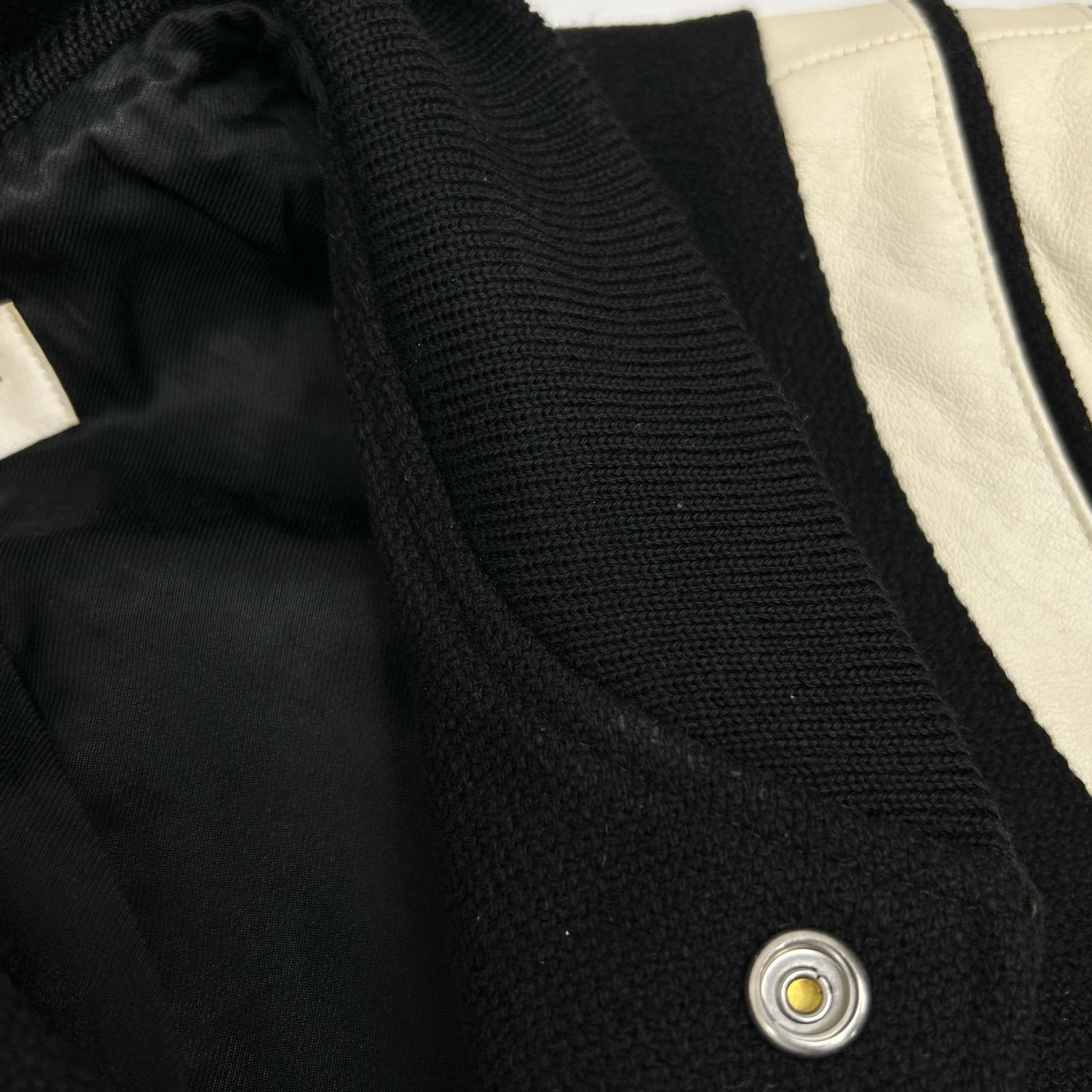 SAINT LAURENT PARIS サンローランパリ 国内正規 354718 レザートリム テディジャケット ジャケット
