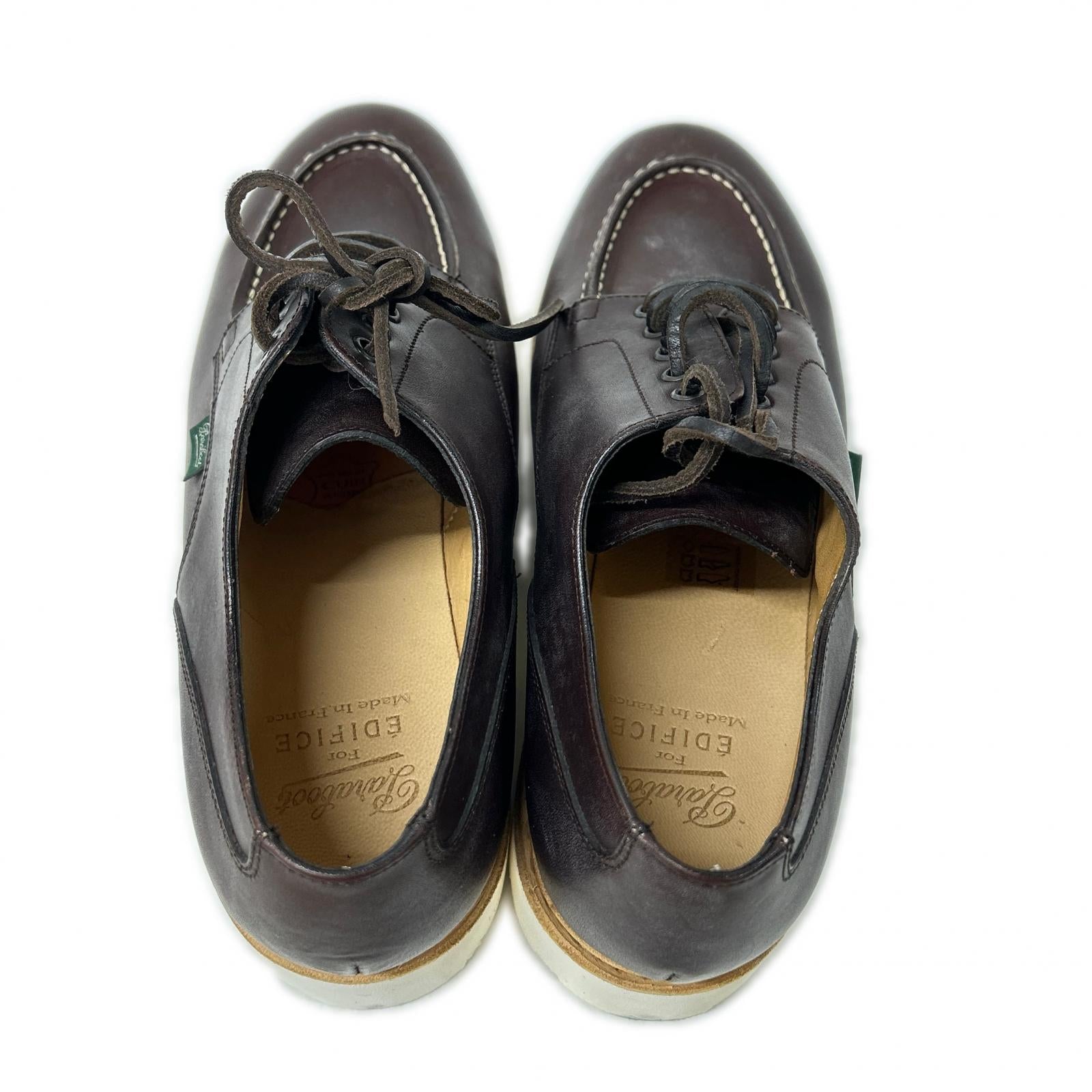 Paraboot パラブーツ ｘEDIFICE【新品同様】152121 CHAMBORD/TEX リスレザー Uチップシューズ シューズ