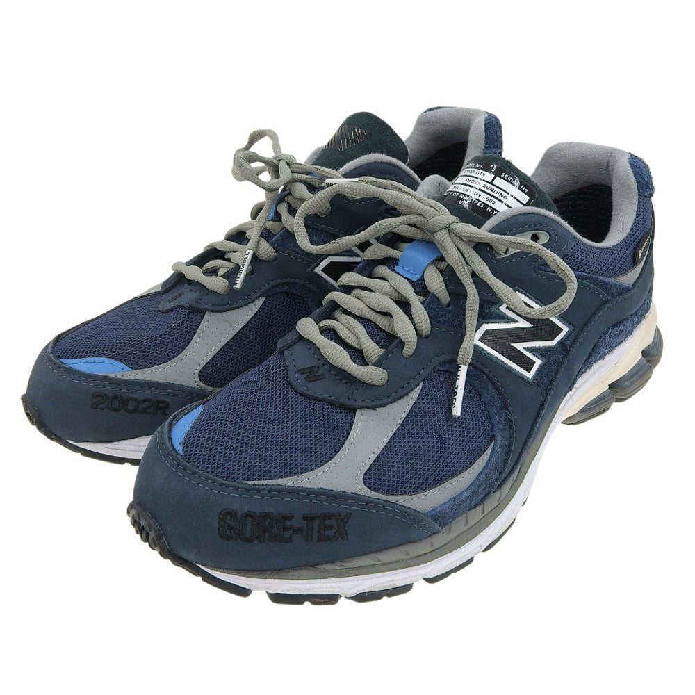 NEW BALANCE ニューバランス 美品 GORE-TEX搭載 スニーカー シューズ メンズ ネイビー 27.5cm M2002RXH シューズ