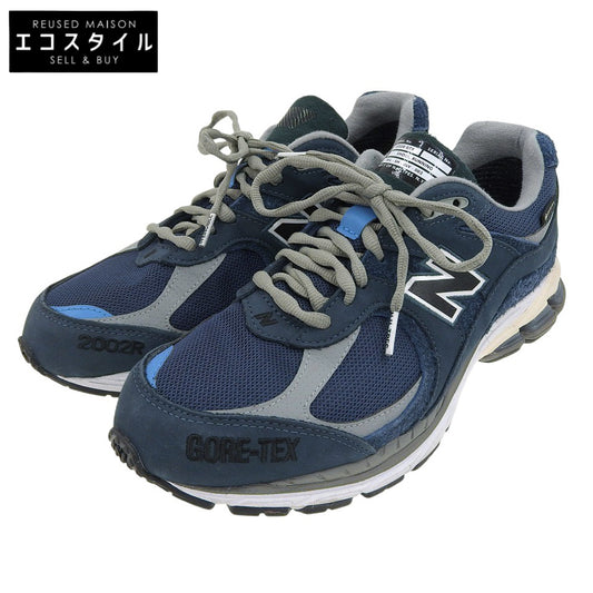 NEW BALANCE ニューバランス 美品 GORE-TEX搭載 スニーカー シューズ メンズ ネイビー 27.5cm M2002RXH シューズ