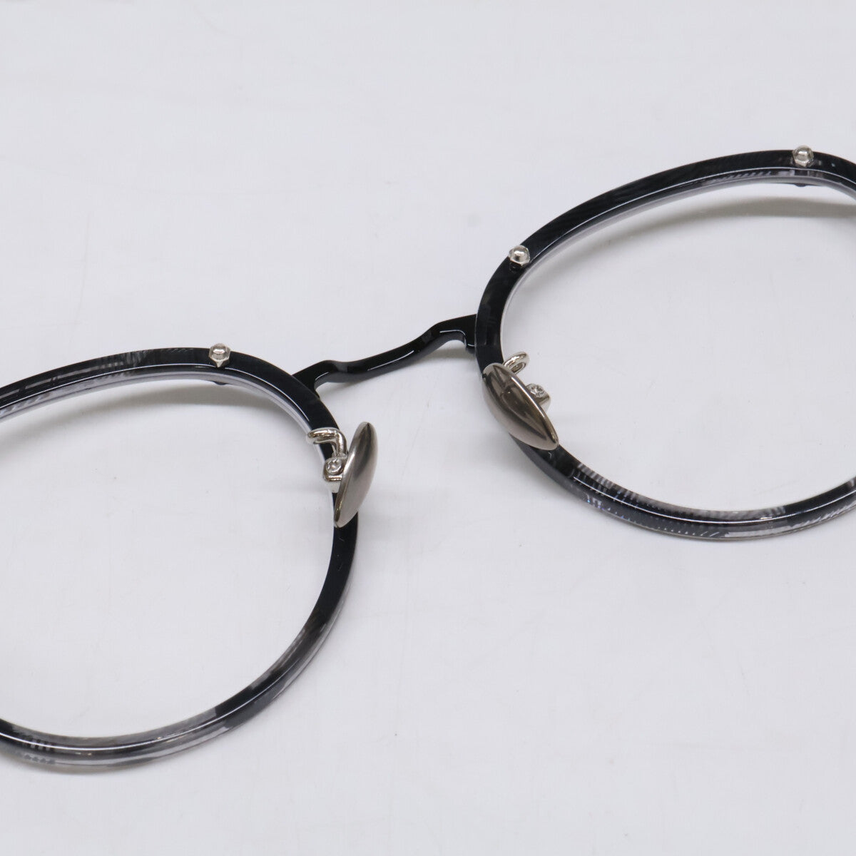 yohjiyamamoto ヨウジヤマモト 【美品】19-0062-2 度入りレンズ ボストンシェイプ アイウェア 眼鏡