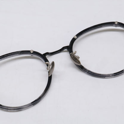 yohjiyamamoto ヨウジヤマモト 【美品】19-0062-2 度入りレンズ ボストンシェイプ アイウェア 眼鏡