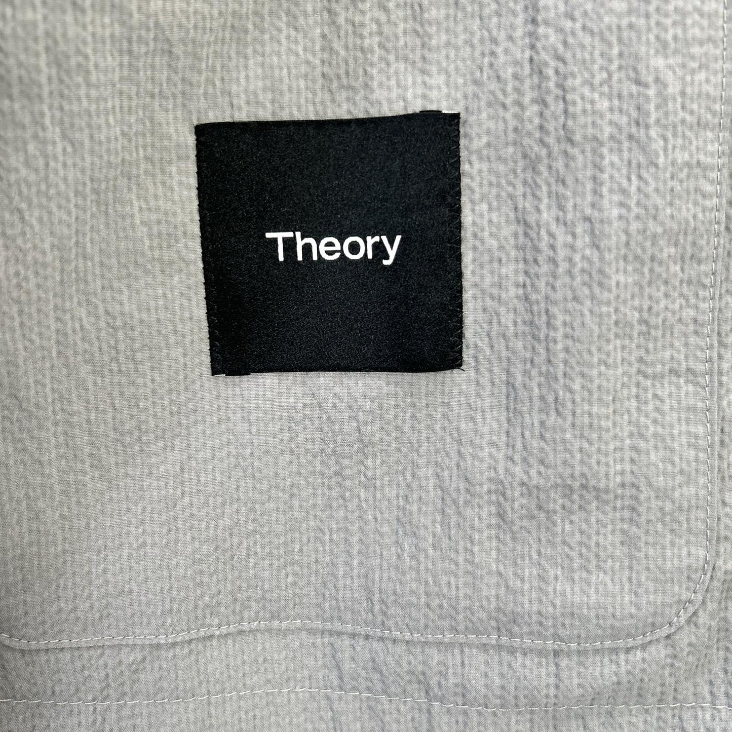 Theory Gray 5204000 25SS Seersucker 2B Tailored Jacket Jacket