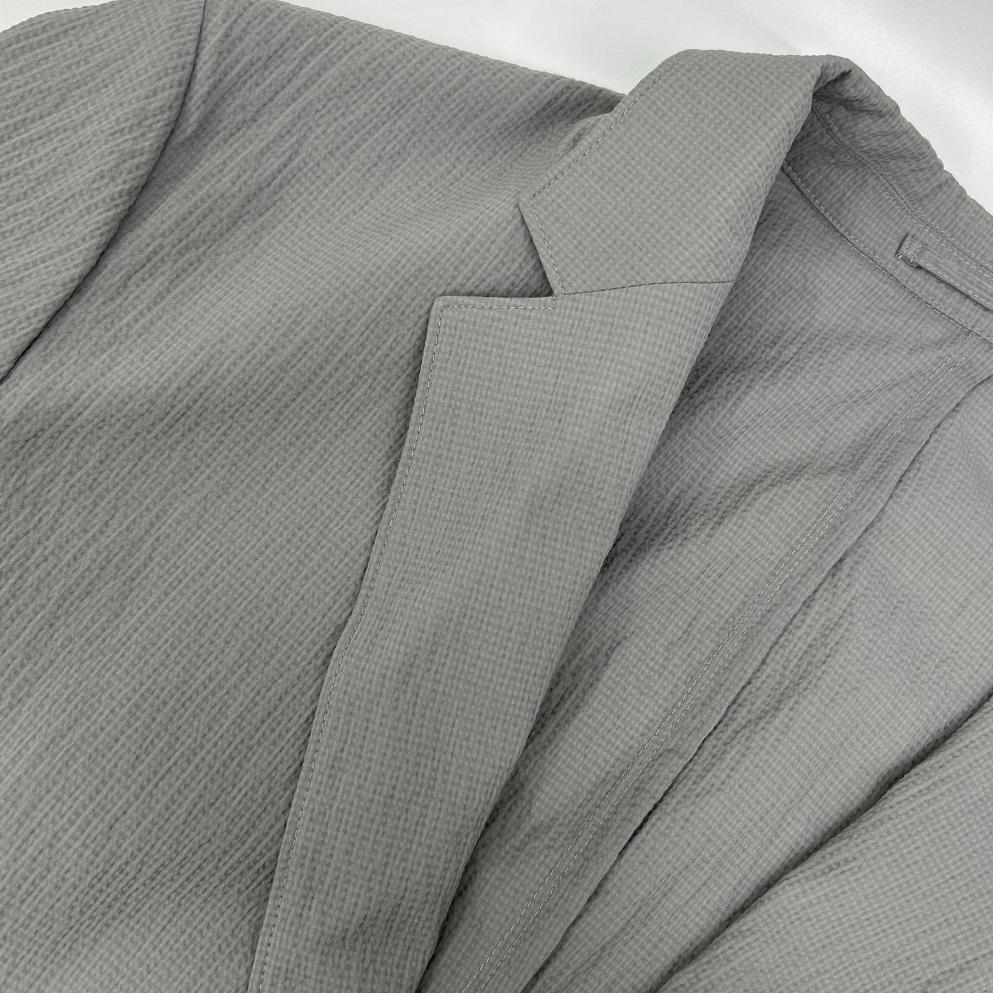 Theory Gray 5204000 25SS Seersucker 2B Tailored Jacket Jacket