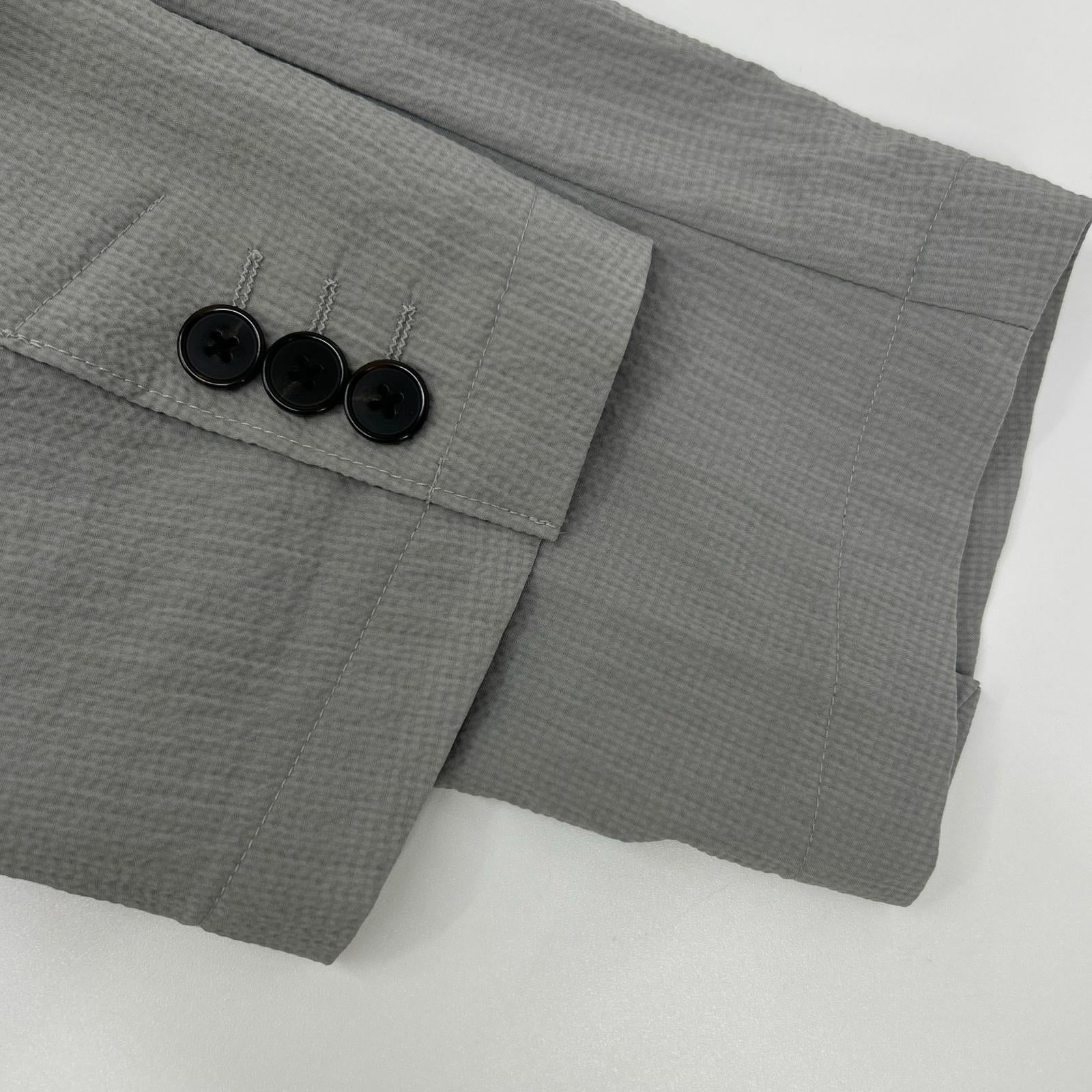 Theory Gray 5204000 25SS Seersucker 2B Tailored Jacket Jacket