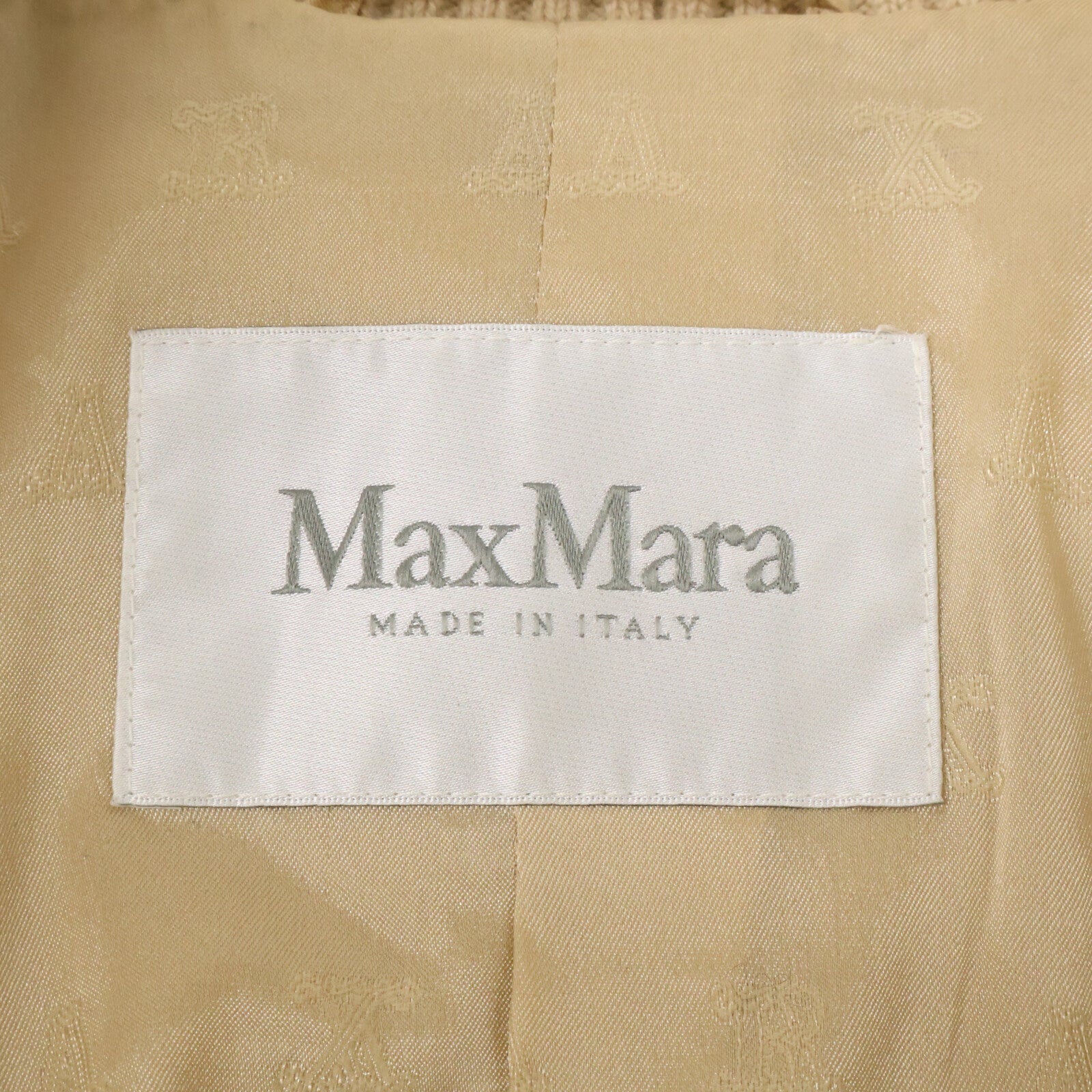 Max Mara マックスマーラ 【美品/国内正規】108103216 キャメルｘシルク テディベア ボンバージャケット ジャケット