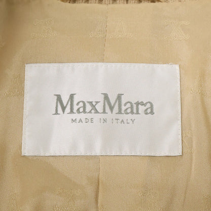 Max Mara マックスマーラ 【美品/国内正規】108103216 キャメルｘシルク テディベア ボンバージャケット ジャケット