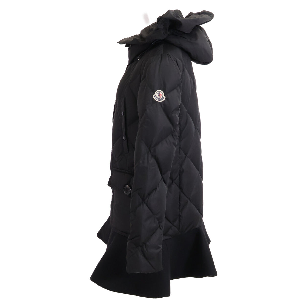 MONCLER モンクレール 【美品】C20934981185 VAULOGETTE 裾フリル フーディダウン コート