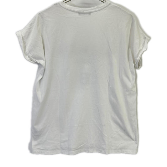 BALMAIN バルマン SF113671193 ホワイト フロッキープリント Tシャツ トップス