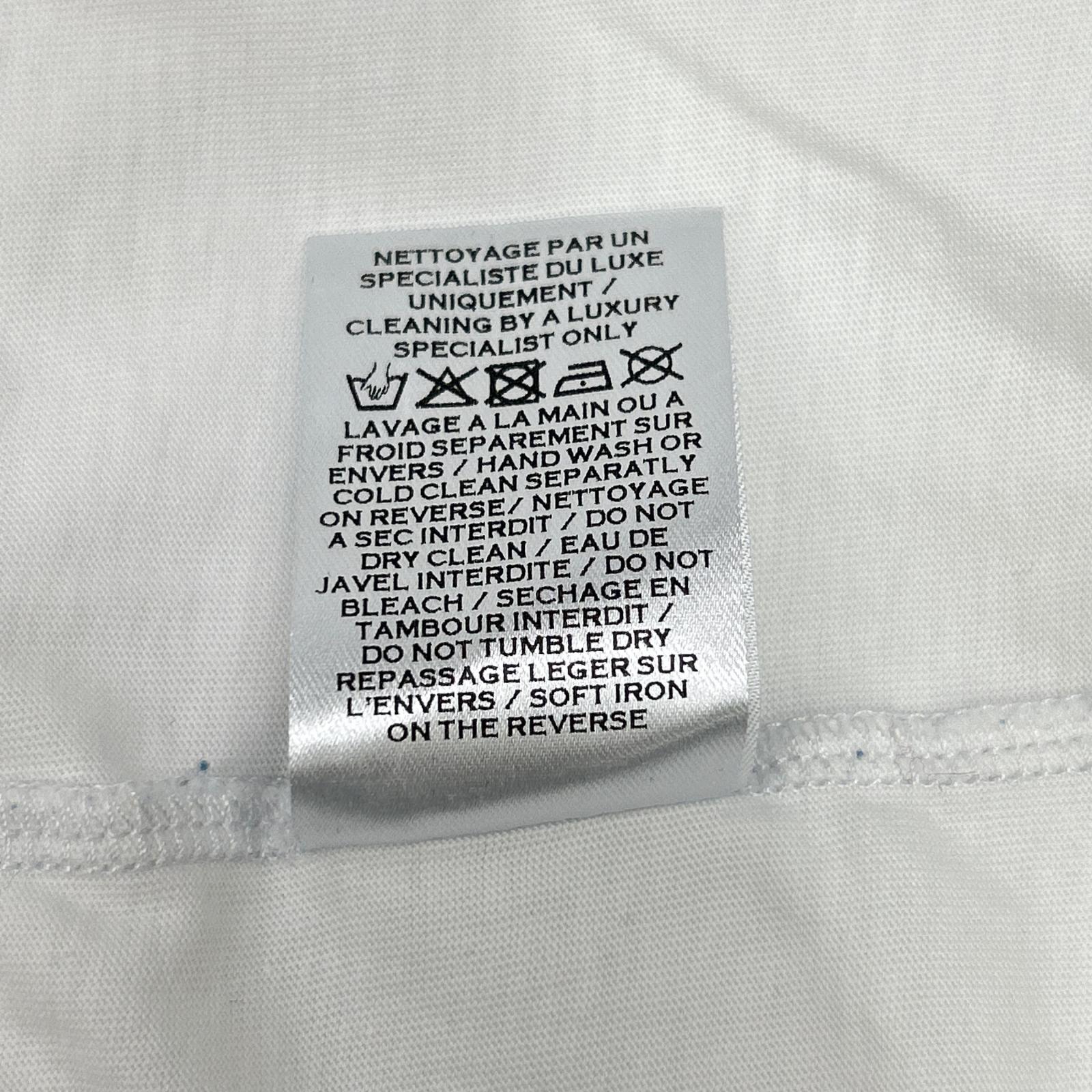 BALMAIN SF113671193 White Flocked-Print T-Shirt Tops