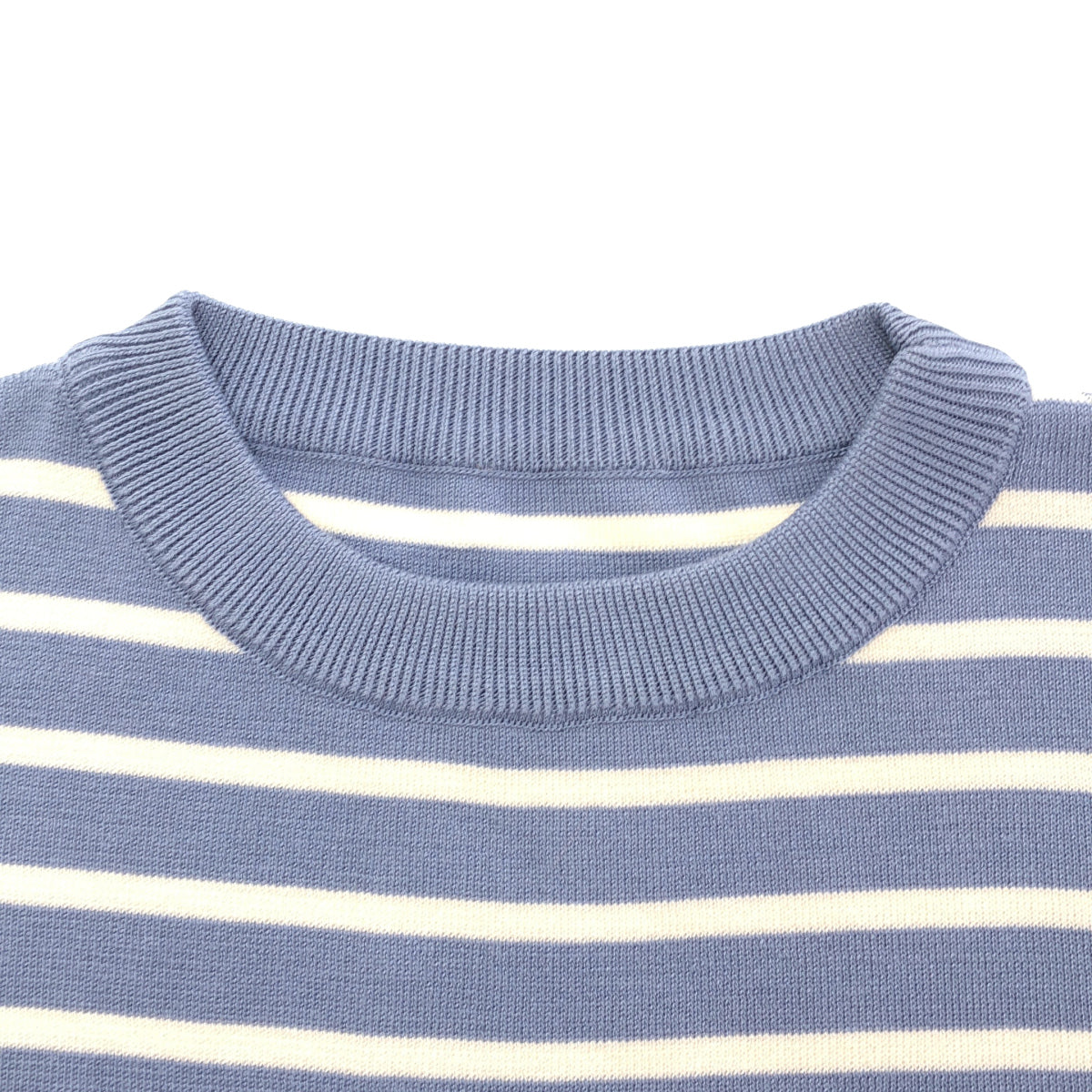 DIOR ディオール 183M647AT234 Light Blue × White Logo Short-Sleeve Knit Tops