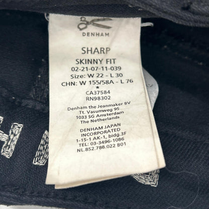 DENHAM デンハム ブラック SHARP SKINNY FIT 02-21-07-11-039 デニム ボトムス
