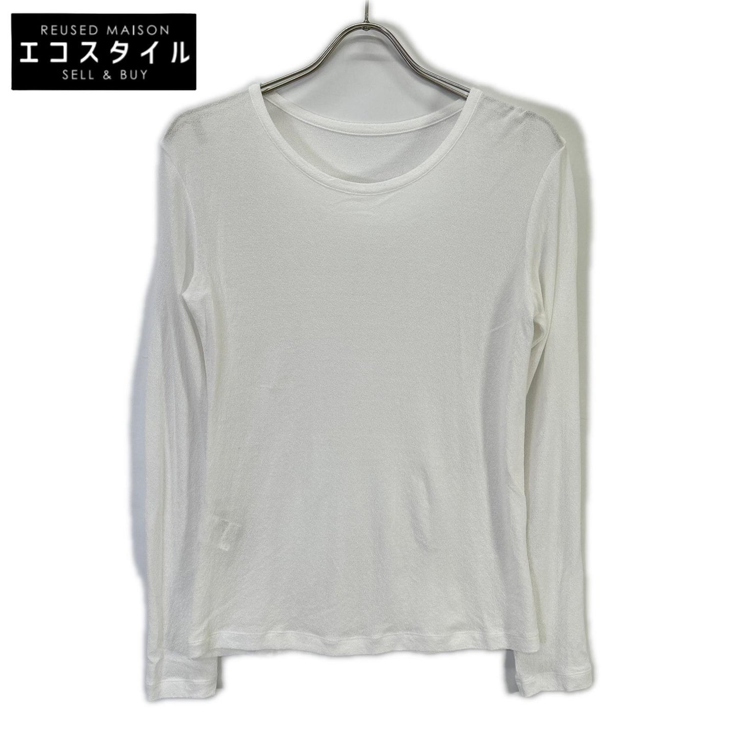 Y's ワイズ YD-T67-962 ホワイト 60/ HARD TWISTED LONG SLEEVE T トップス