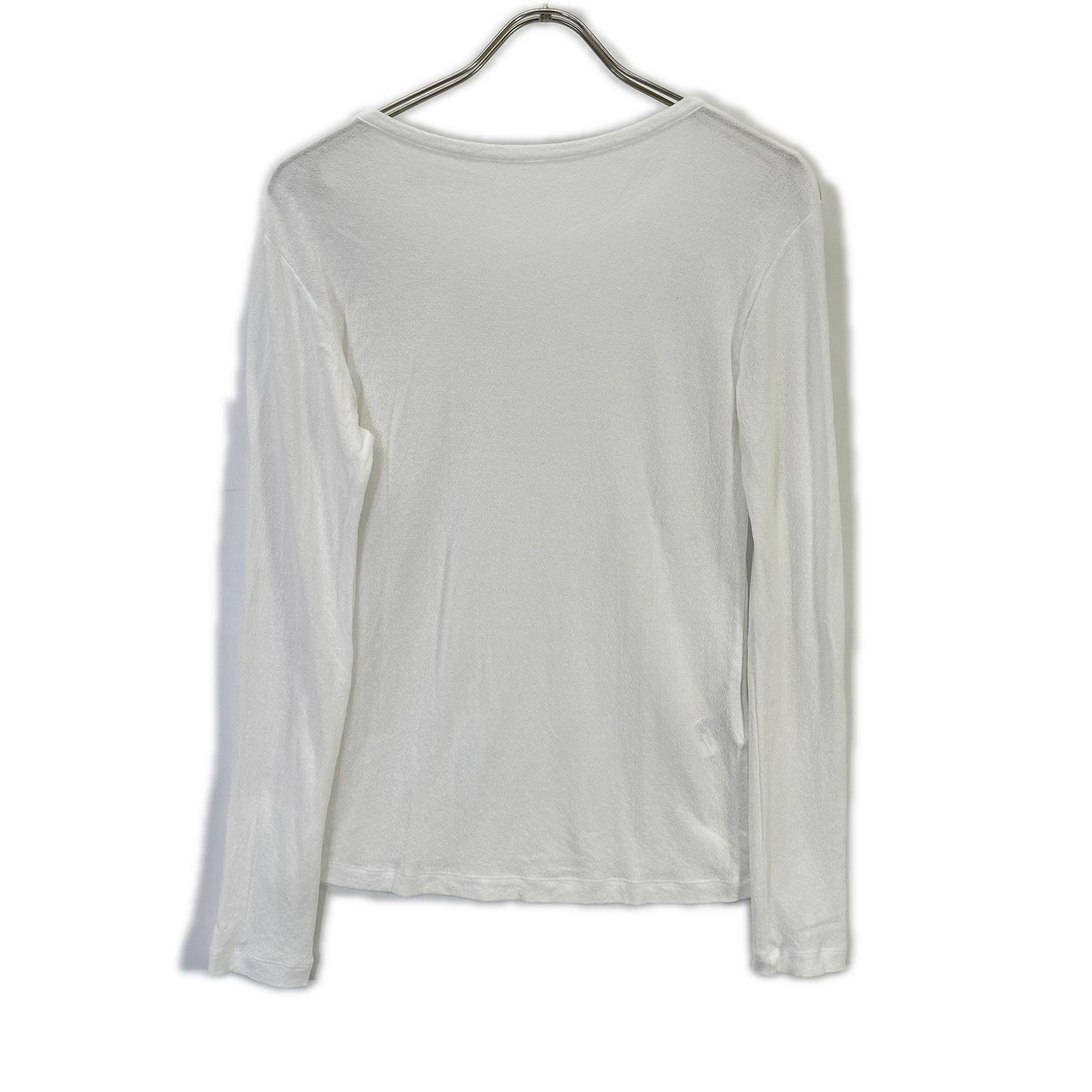 Y's ワイズ YD-T67-962 ホワイト 60/ HARD TWISTED LONG SLEEVE T トップス