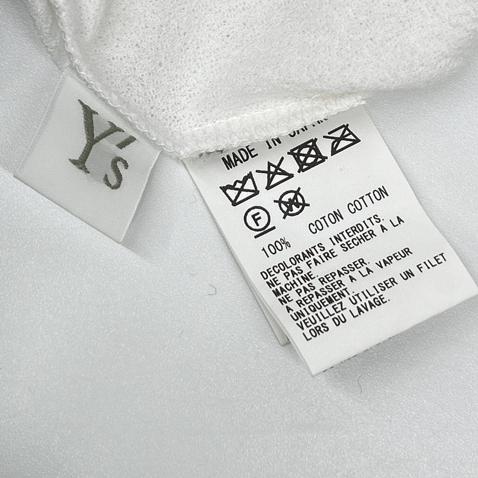 Y's ワイズ YD-T67-962 ホワイト 60/ HARD TWISTED LONG SLEEVE T トップス