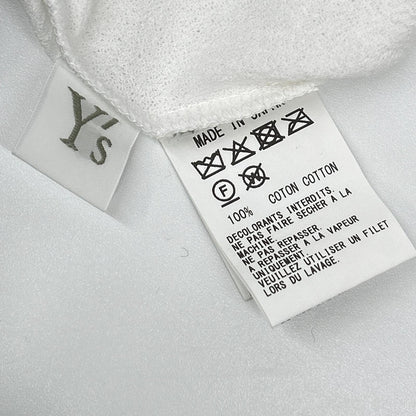 Y's ワイズ YD-T67-962 ホワイト 60/ HARD TWISTED LONG SLEEVE T トップス