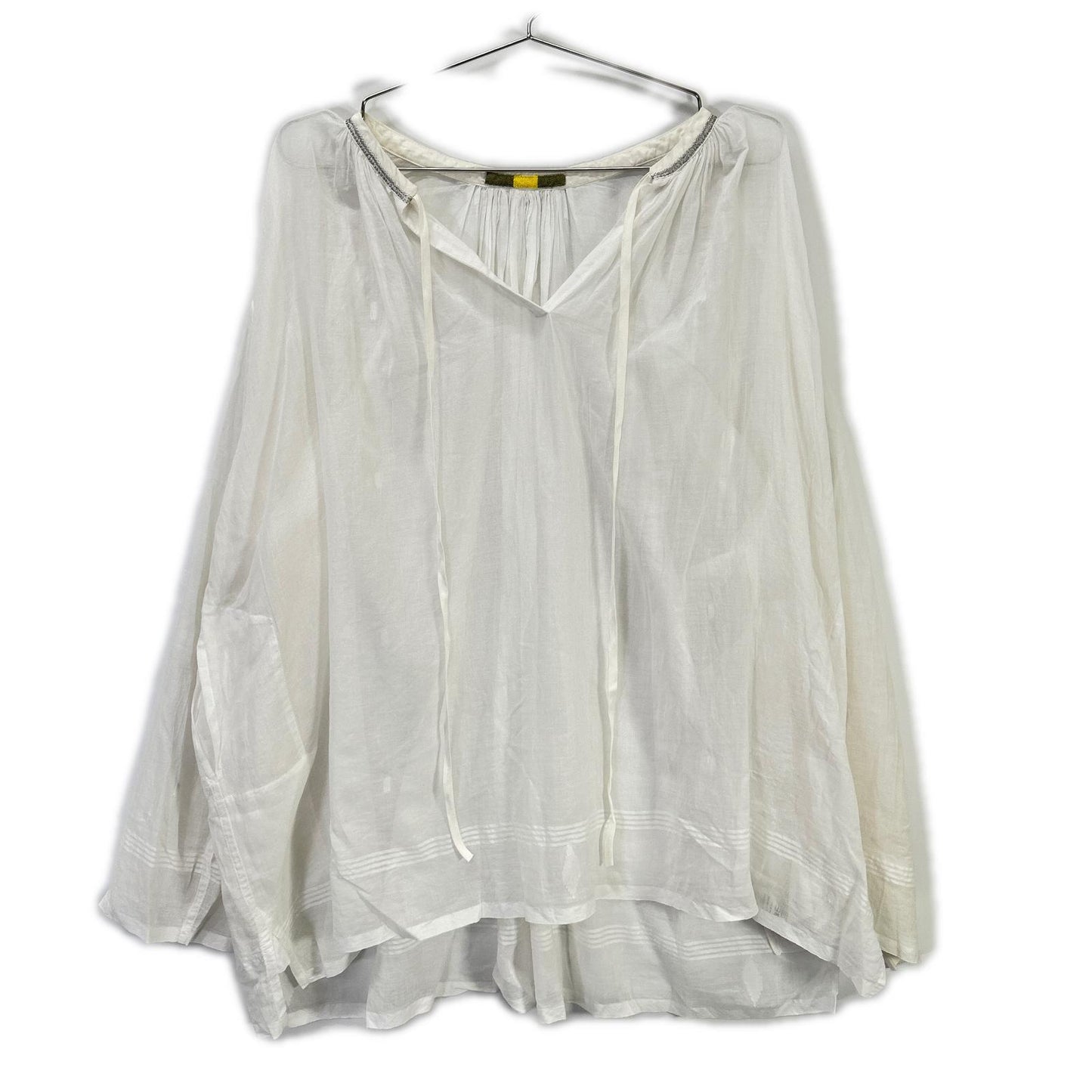 AODRESS アオドレス ホワイト コットン ガーゼシャツ アンサンブル トップス