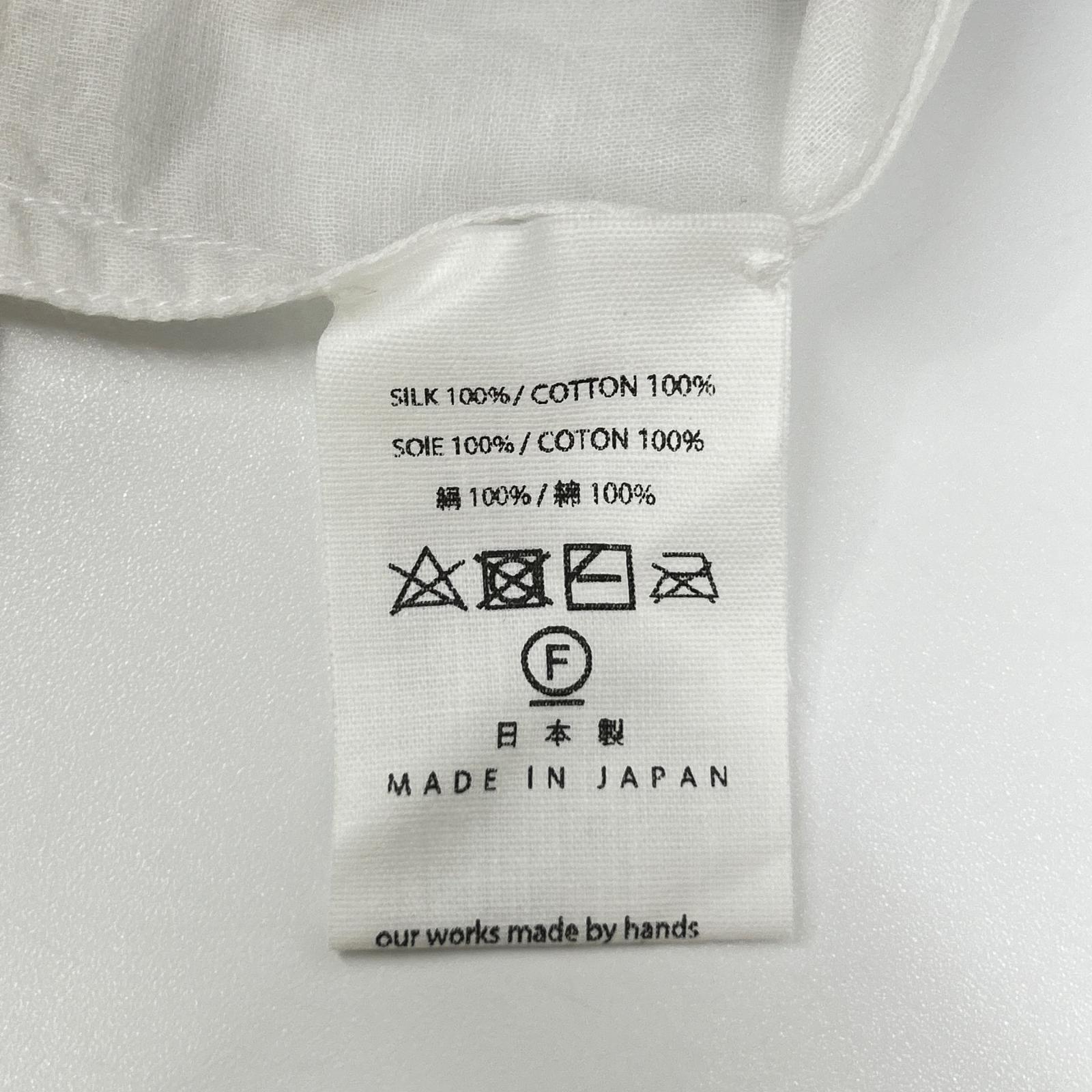 AODRESS アオドレス ホワイト コットン ガーゼシャツ アンサンブル トップス