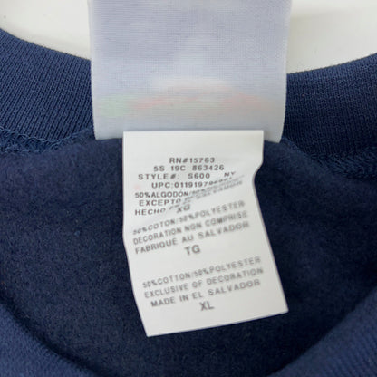 Champion チャンピオン ネイビー クルーネック 裏起毛 スウェットシャツ トップス